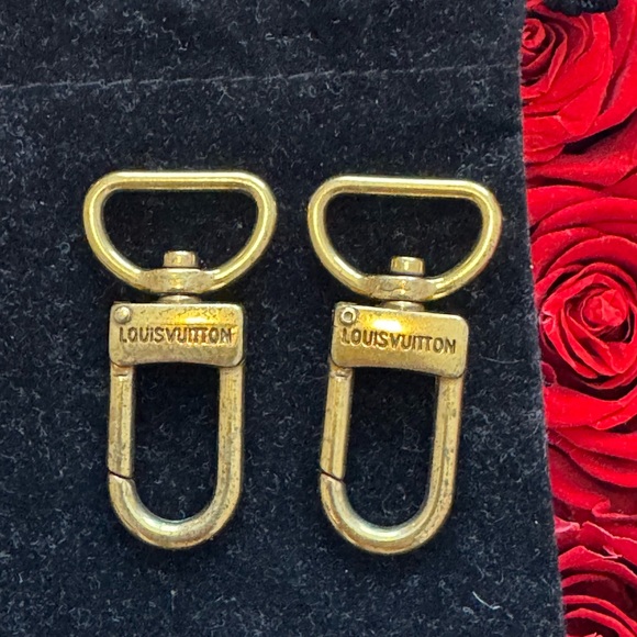 Louis Vuitton Handbags - 💥SALE Louis Vuitton Upcycled Strap Holders | Set of 2 | Gold Tone Hardware